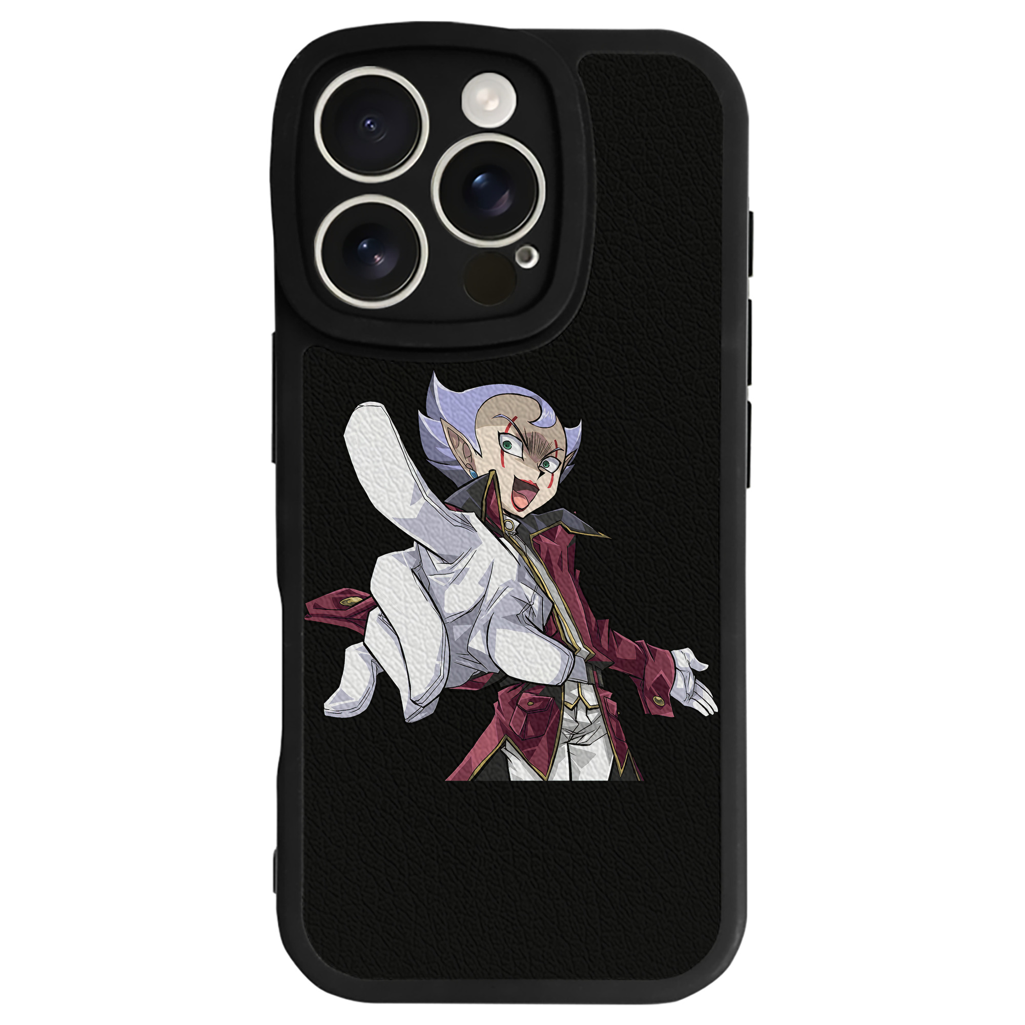 （画像用） 遊☆戯☆王 Yu-Gi-Oh! 【iPhone 16シリーズ対応】シリコンスマホケース（レザー調） 材質：シリコン